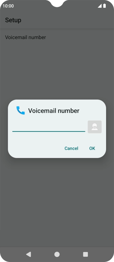Key in (prefix) 5 (your phone number) and press OK.