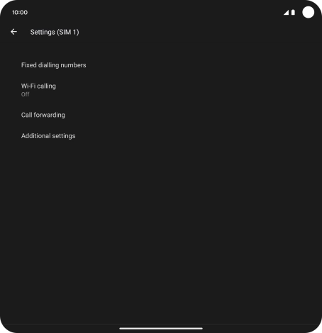 Press Additional settings. Press Additional settings.