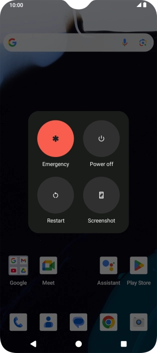 Press Power off.