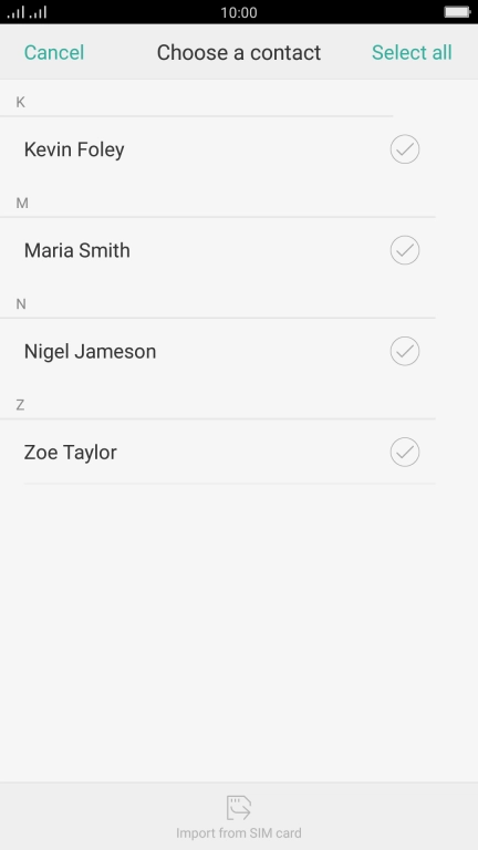 Press Select all.
