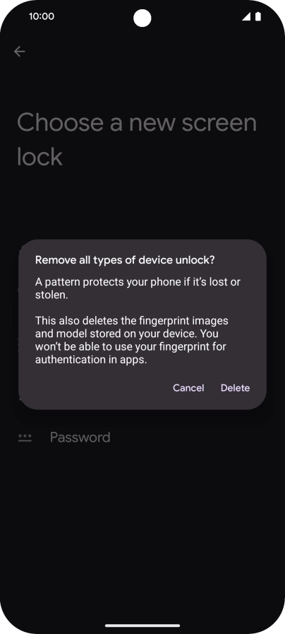 Press Delete.