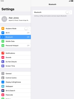 Press the indicator next to Press the indicator next to