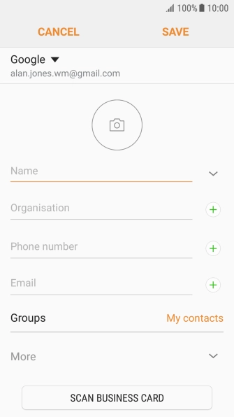 Press the address book drop down list. Press the address book drop down list.