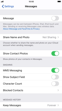 Press the Home key to return to the home screen.