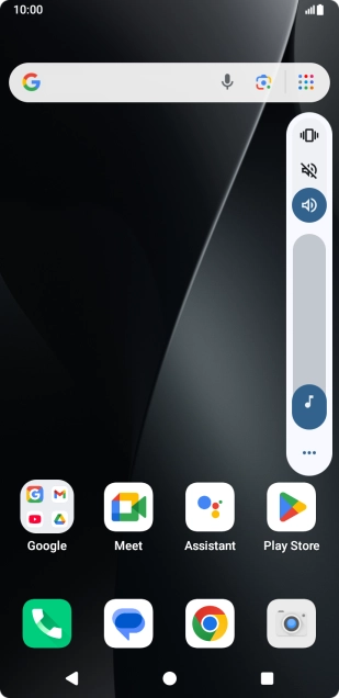 Press the silent mode icon to turn on the function.