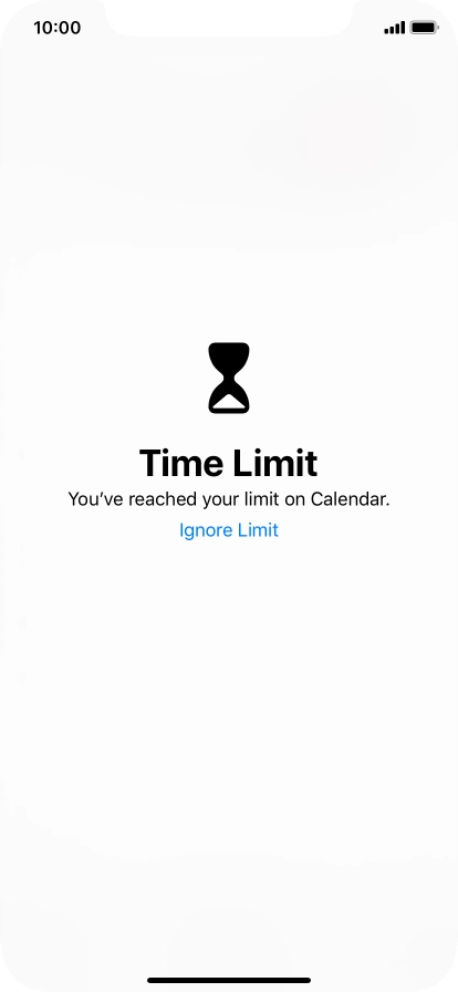 Press Ignore Limit.