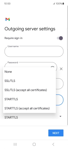 Press SSL/TLS.