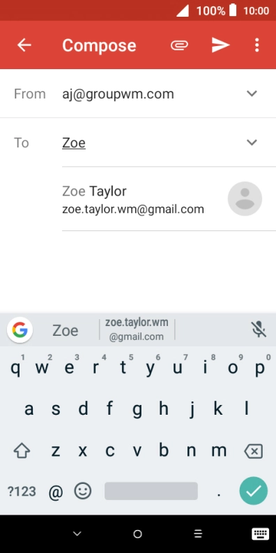 Press the required contact. Press the required contact.