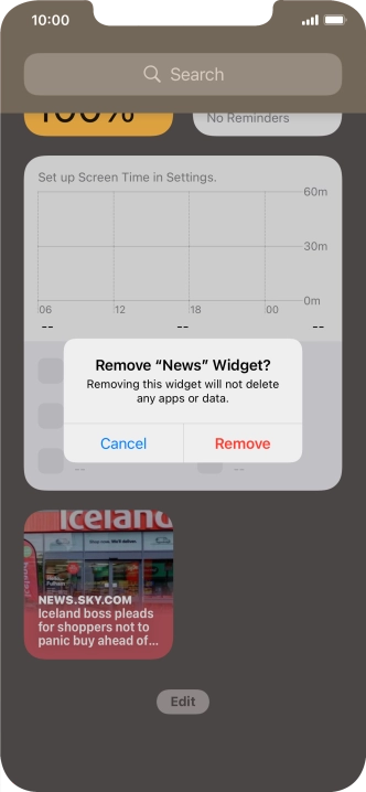 Press Remove.