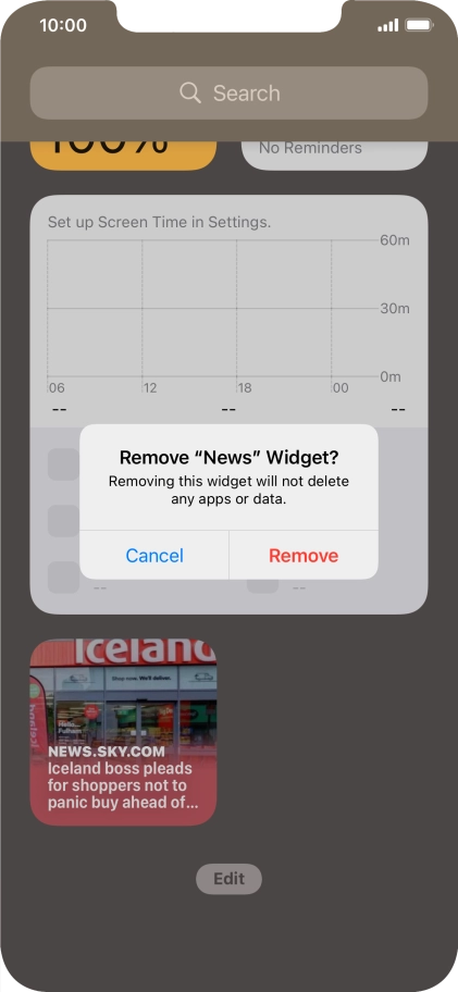 Press Remove.