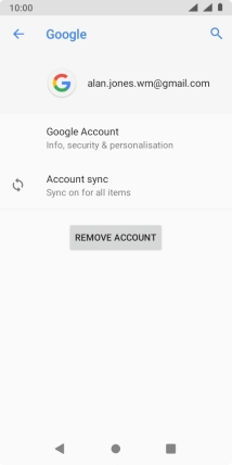 Press Account sync.