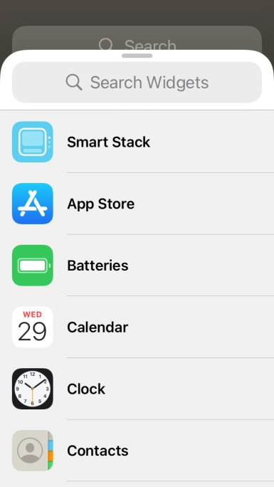 Press Smart Stack.
