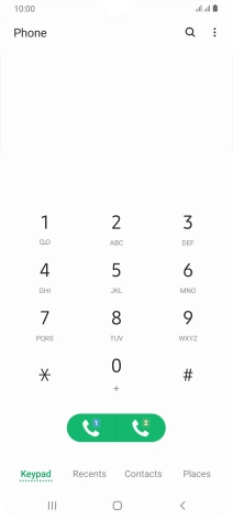 Press the menu icon. Press the menu icon.