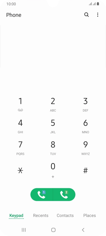 Press the menu icon. Press the menu icon.