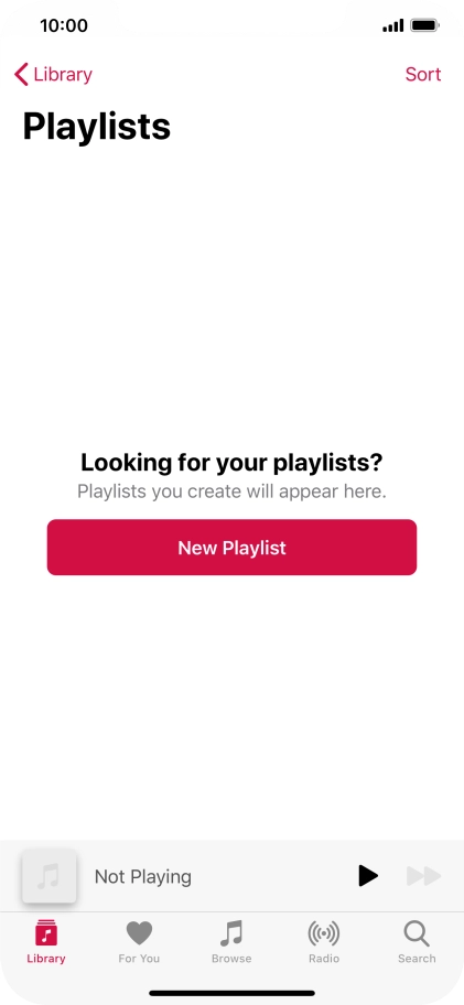 Press New Playlist.