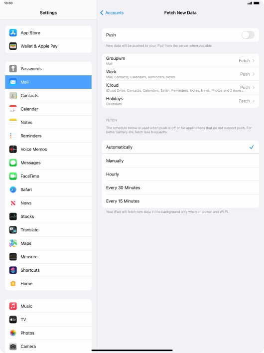 If you turn off the function, press the required setting. If you turn off the function, press the required setting.
