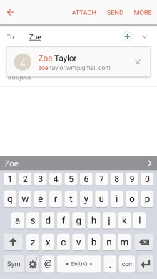Press the required contact.