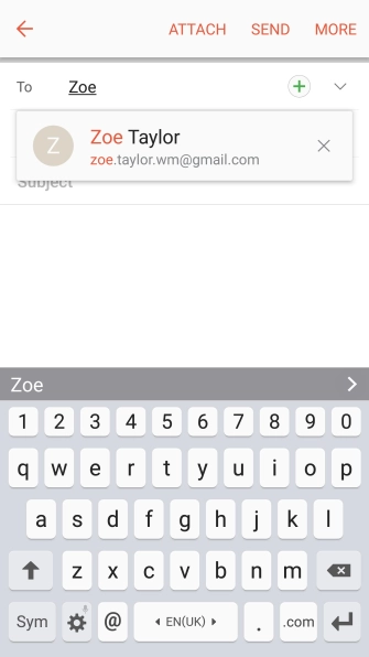 Press the required contact.