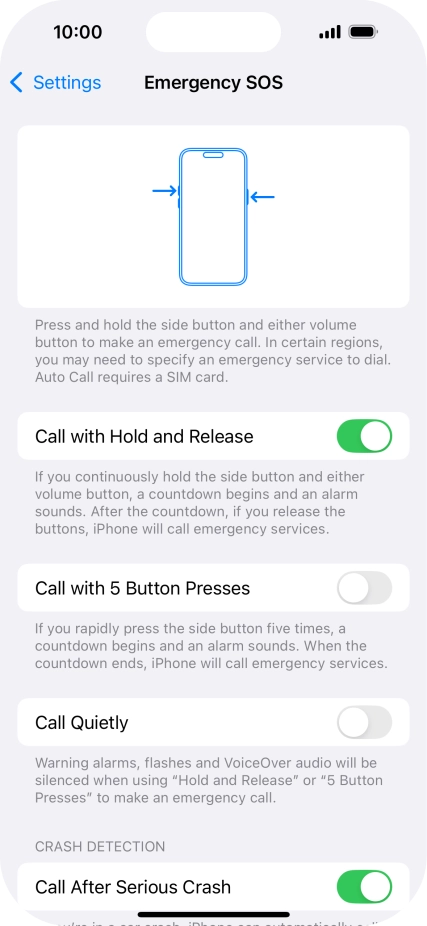 Press the indicator next to Press the indicator next to
