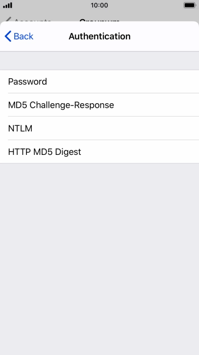 Press Password.