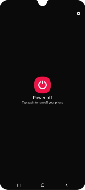 Press Power off. Press Power off.