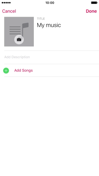 Press Add Songs.
