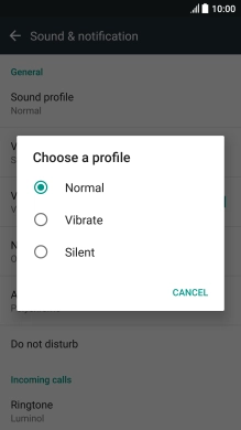Press Normal.