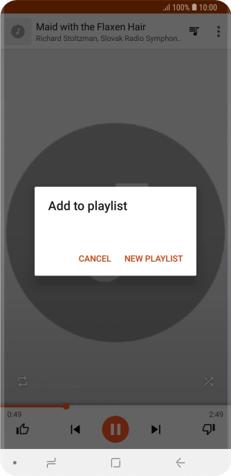 Press NEW PLAYLIST.