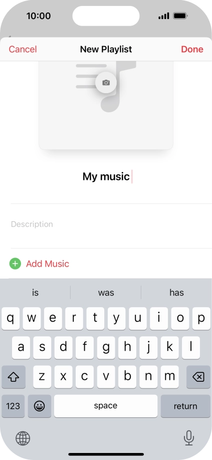 Press Add Music.