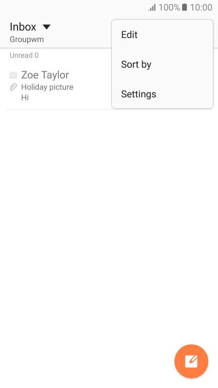 Press Settings.
