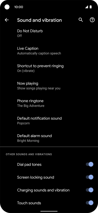 Press Phone ringtone. Press Phone ringtone.