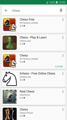 Press the required app.