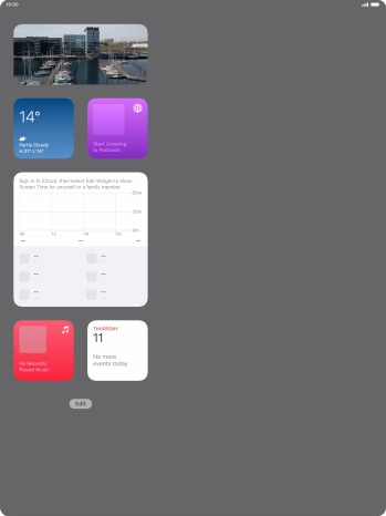 Press the required widget and drag it on top of another widget. Press the required widget and drag it on top of another widget.