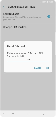 Key in your PIN and press OK. Key in your PIN and press OK.