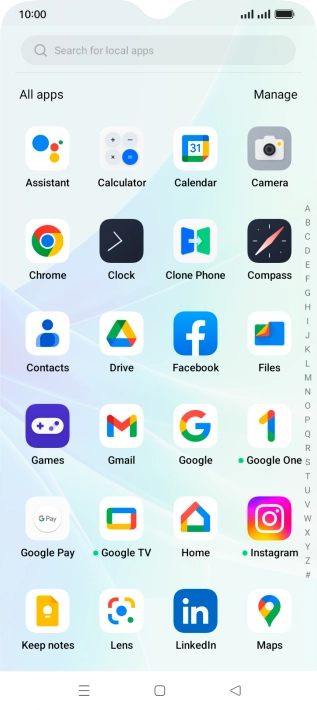 Press Gmail. Press Gmail.
