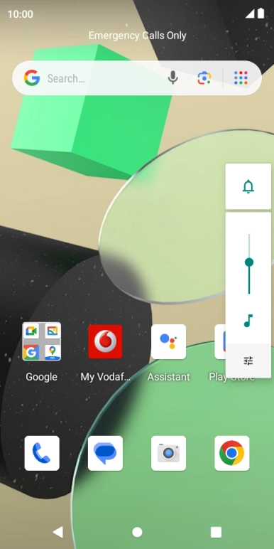 Press the sound icon the necessary number of times to turn on silent mode.