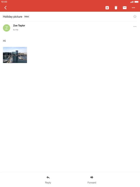 Press the Home key to return to the home screen.