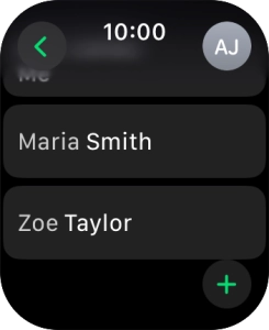 Press the required contact. Press the required contact.