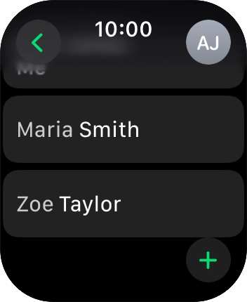 Press the required contact. Press the required contact.