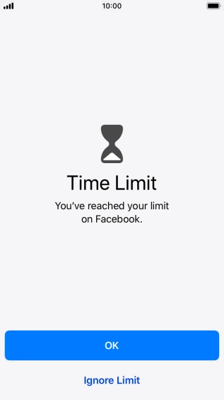 Press Ignore Limit.
