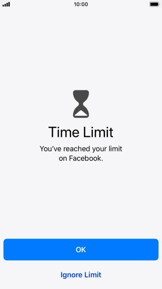 Press Ignore Limit.