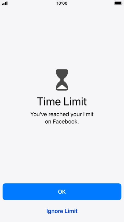 Press Ignore Limit.