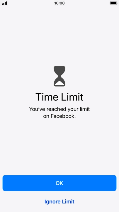 Press Ignore Limit.