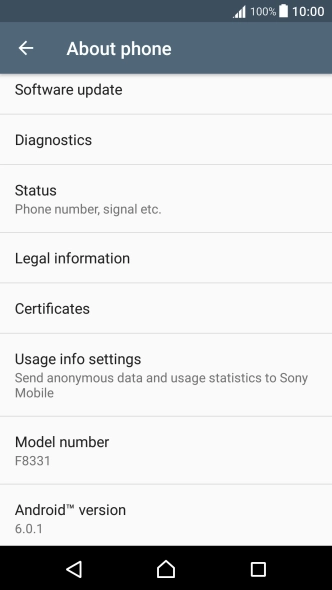 Press Software update. If a new software version is available, it's displayed. 
Follow the instructions on the screen to update the phone software.