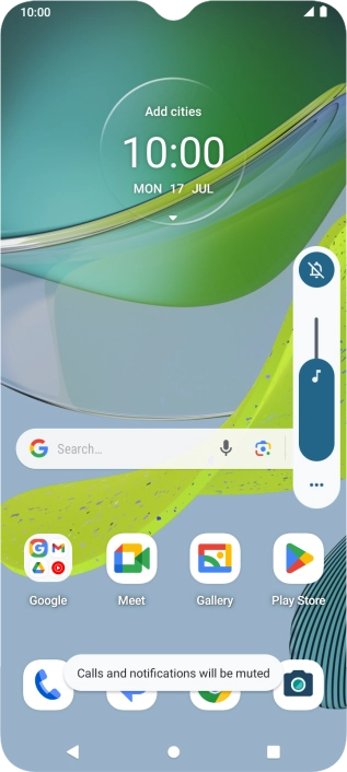 Press the sound mode icon.