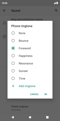 Press the required ring tones to hear them. Press the required ring tones to hear them.