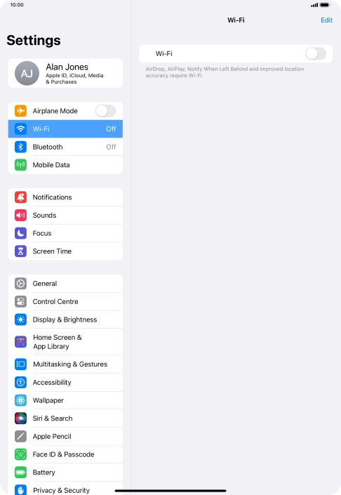 Press the indicator next to Press the indicator next to