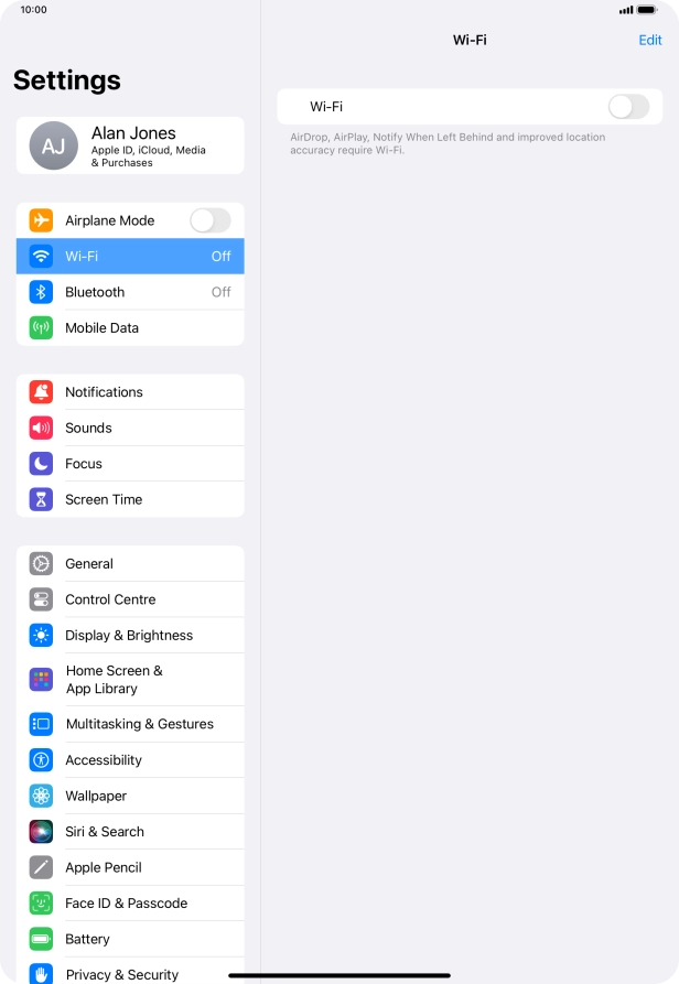 Press the indicator next to Press the indicator next to
