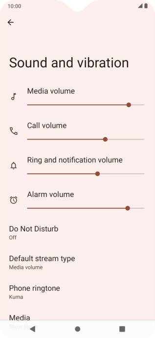Press Phone ringtone. Press Phone ringtone.