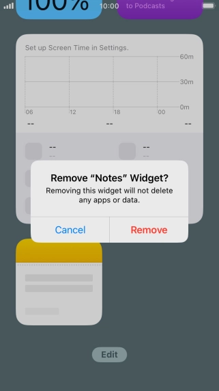 Press Remove.